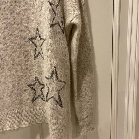 360cashmere Metallic Silver Star Sweater - Picture 6 of 13